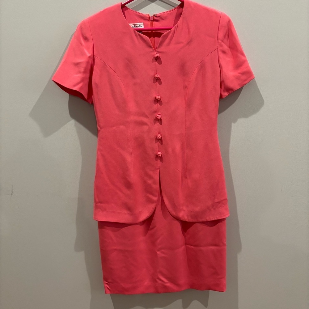 Talbots Vintage Bubble Gum Pink Dress